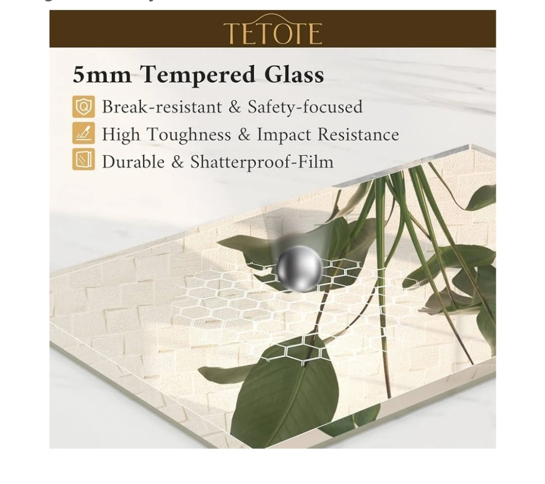 TETOTE Frameless Rectangle Bathroom Mirror - photo 5