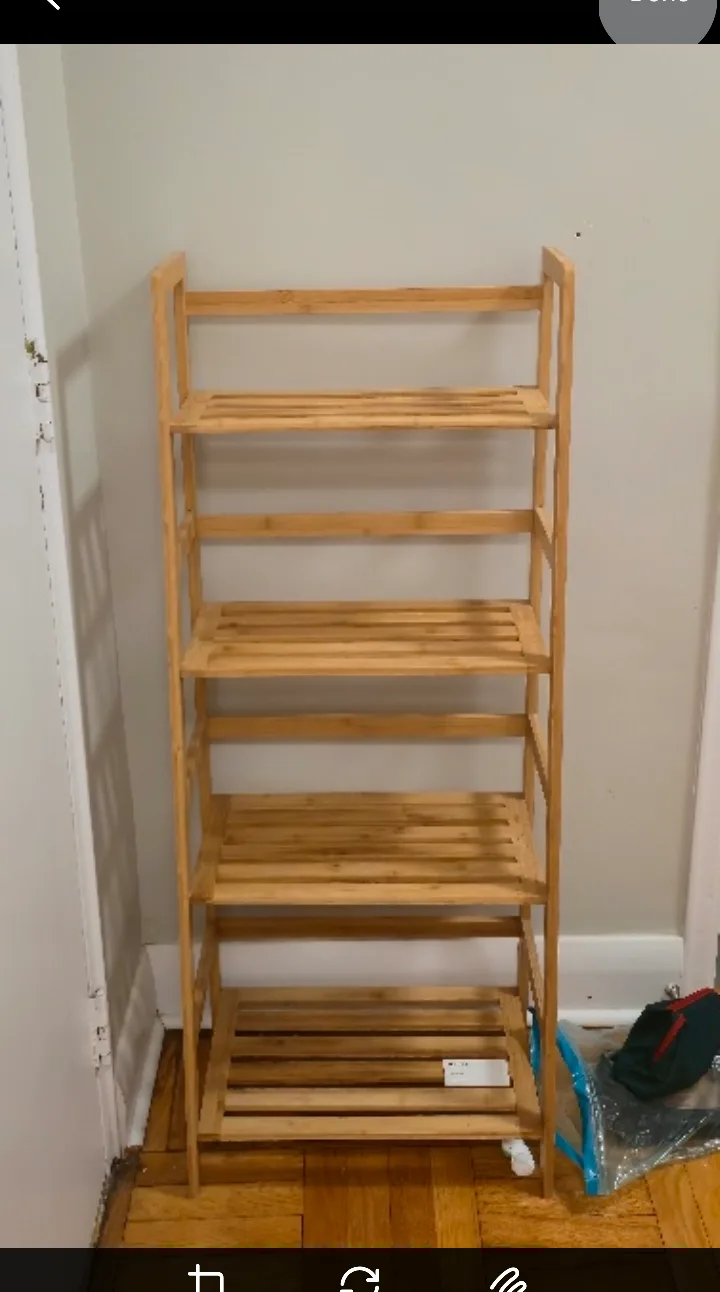 Bamboo Shelf Rack - 5 Tier thumbnail