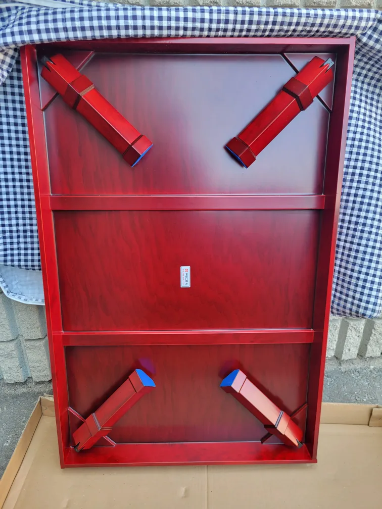 Elegant Wood Coffee Table – Folding Legs image indicator(4)