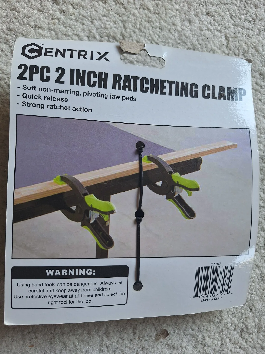 NEW Centrix 2PC 2-Inch Ratcheting Clamp image indicator(3)