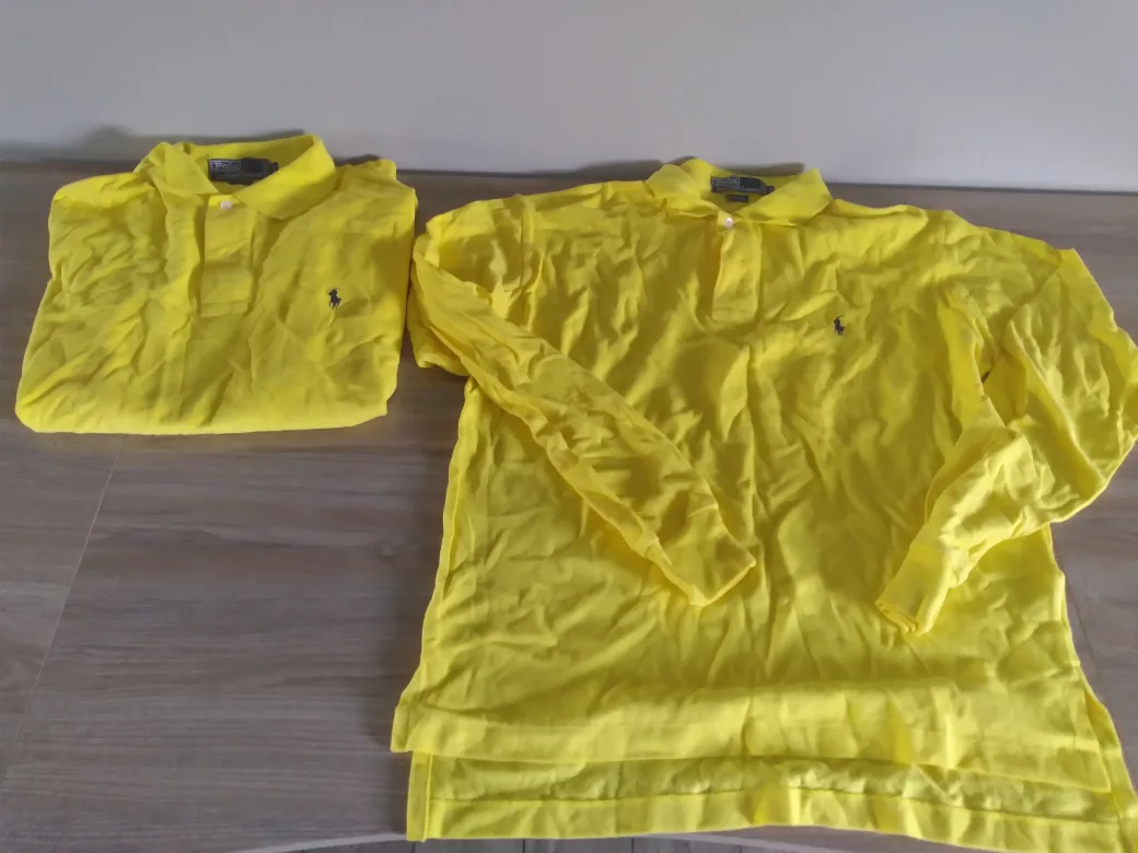Polo by Ralph Lauren Yellow Polo Shirt - Size M thumbnail