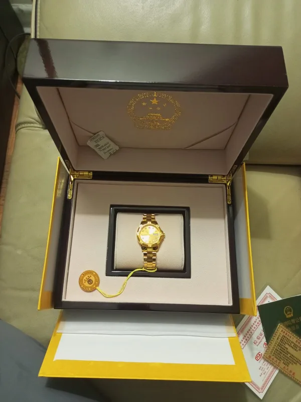 24k Gold watch fully Automatic with swarovski Diamonds thumbnail