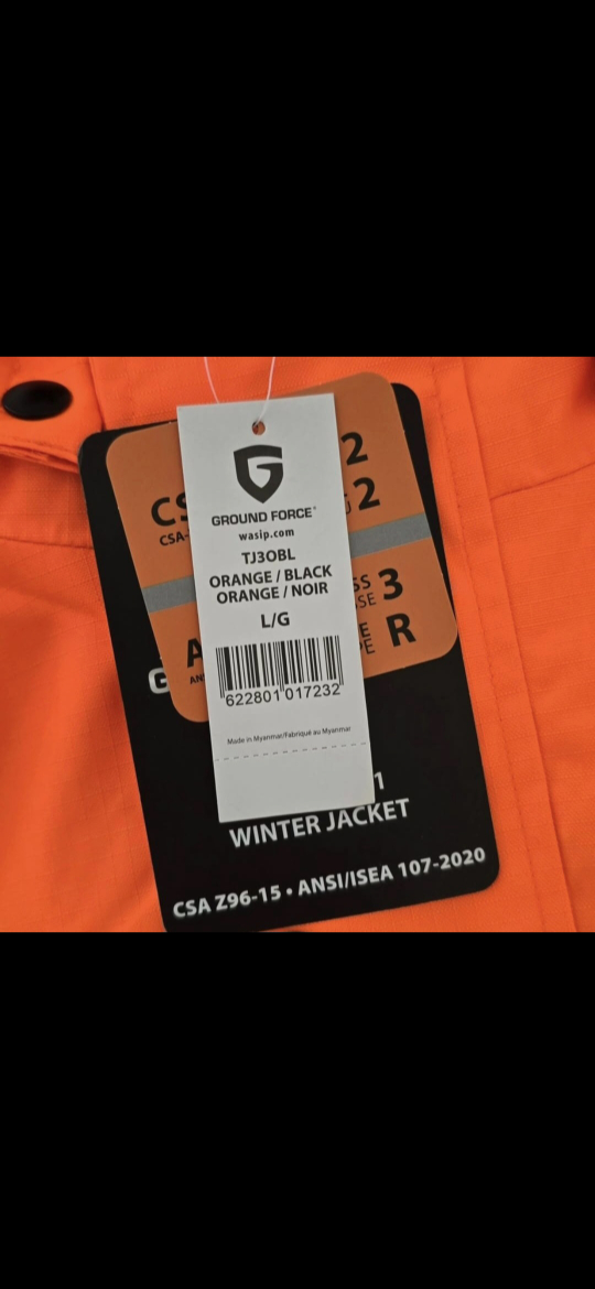 Hi Vis size large ground force winter jacket with inner sweater - photo 4