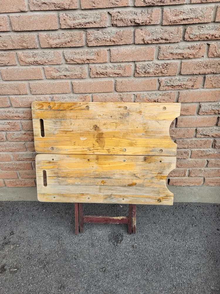 Vintage Folding Wooden Table thumbnail
