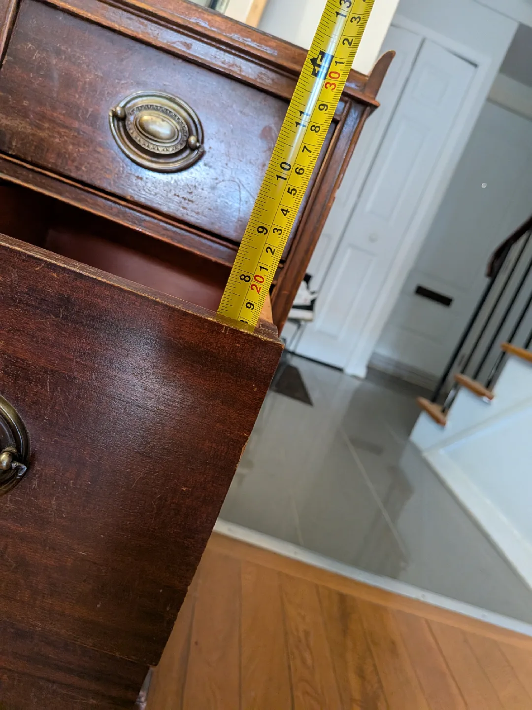 Antique Vanity Desk with Deep Drawers! image indicator(7)