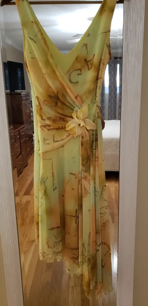 Maria Bonita Dress - Size Small, Yellow/Orange image indicator(3)