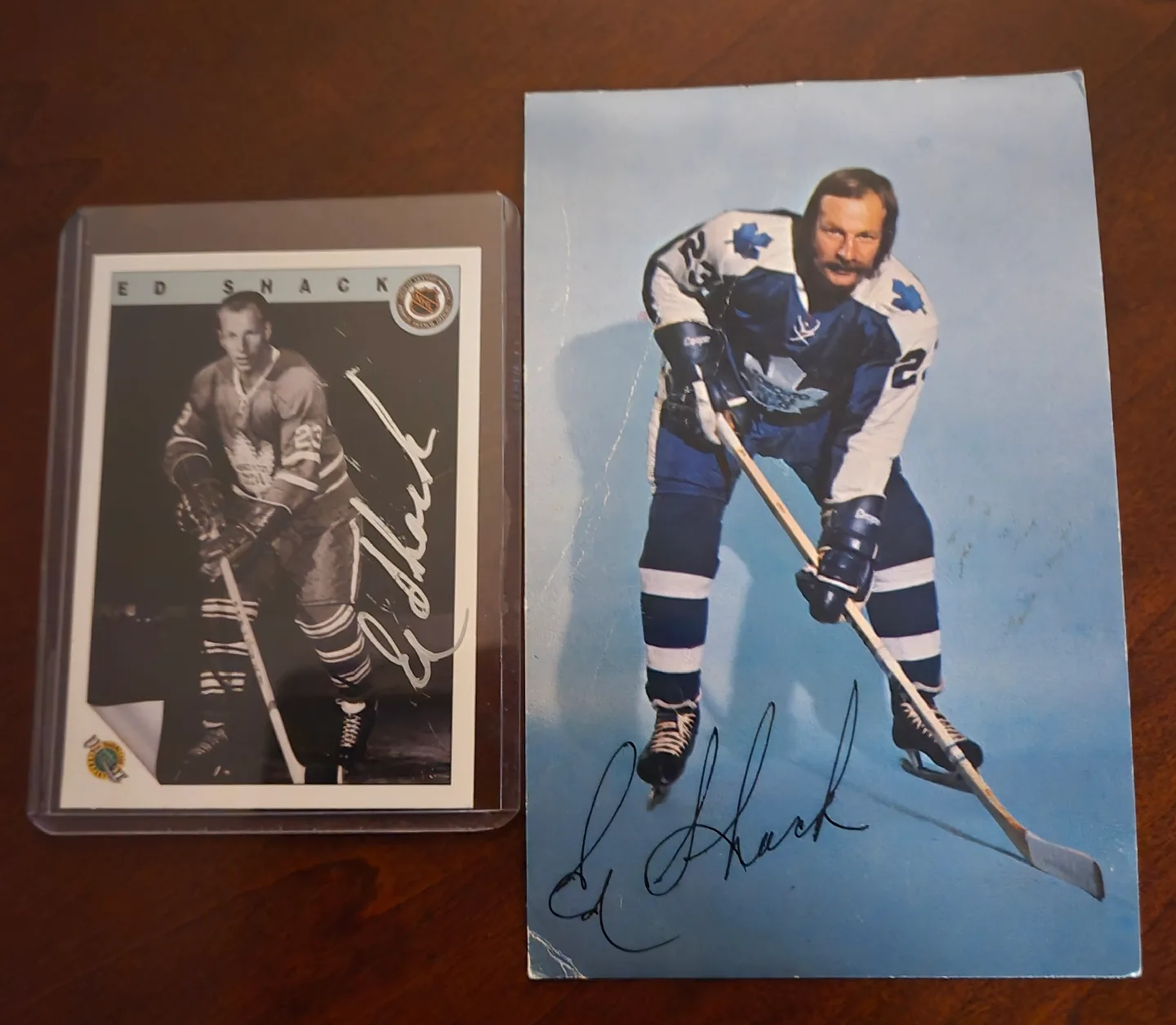 Eddie Shack Autographed Hockey Card & Photo image indicator(2)
