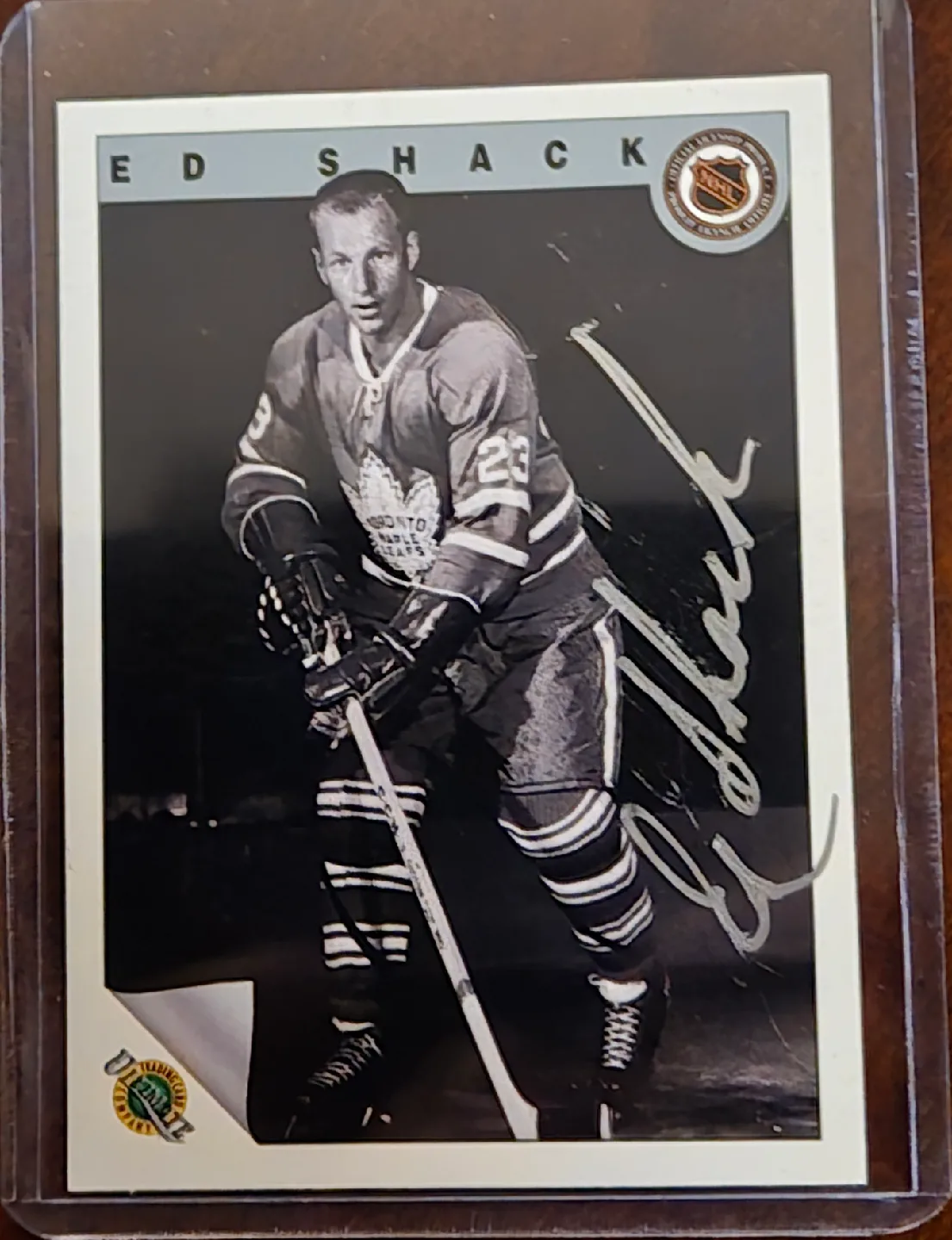 Eddie Shack Autographed Hockey Card & Photo image indicator(5)