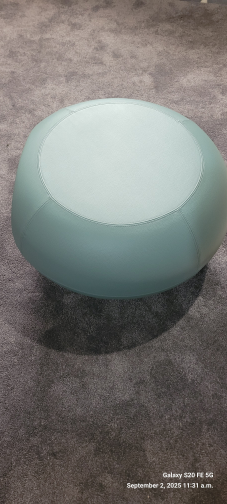 Allermuir Pebble Ottoman - Light Green - photo 2