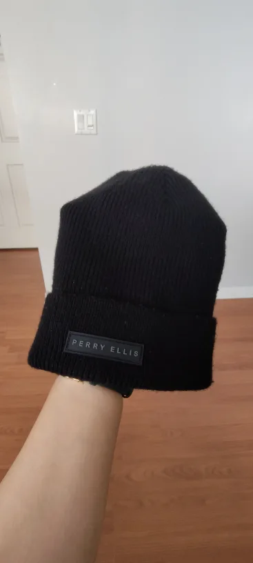 Perry Ellis Black Beanie image indicator(2)