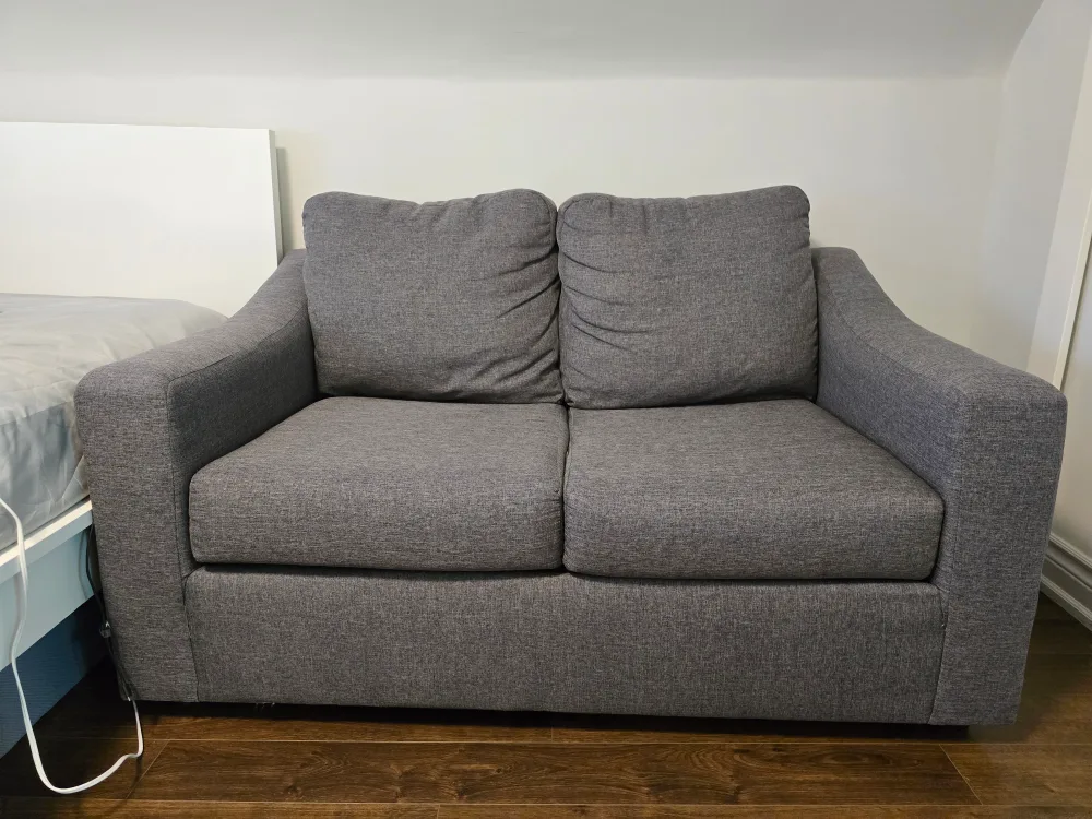Gray Loveseat Sofa thumbnail