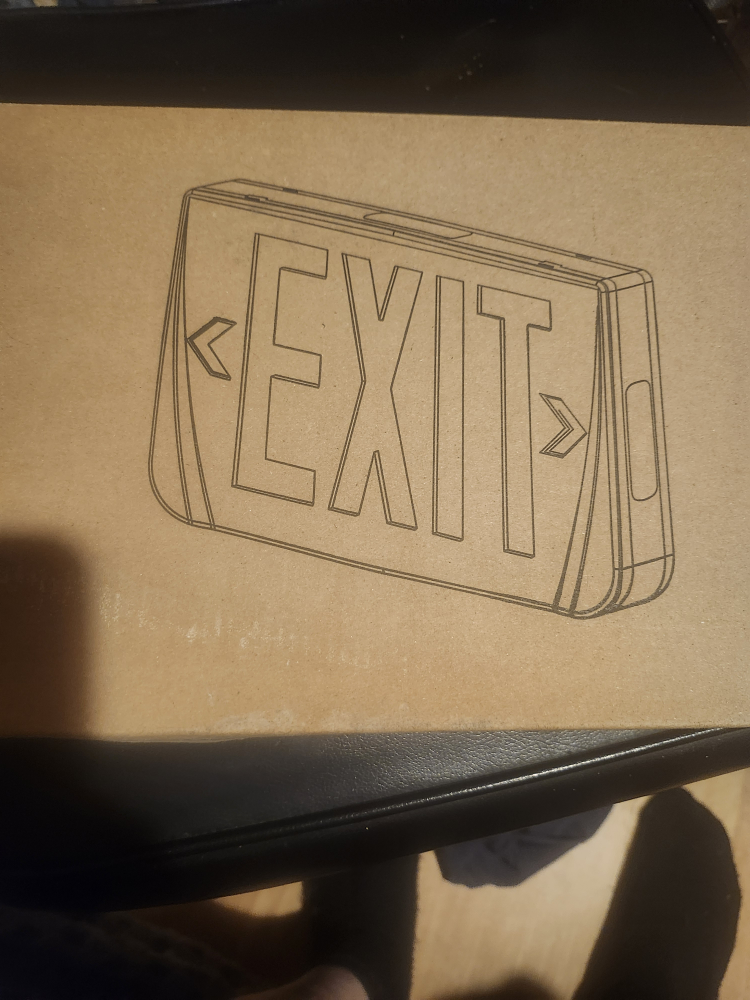 Thomas & Betts Thermoplastic LED Exit Sign - New in Box!