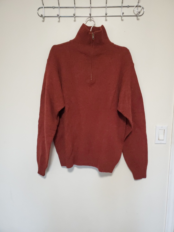 Paul Fredrick XL Wool Blend 1/4 Zip Sweater - photo 5