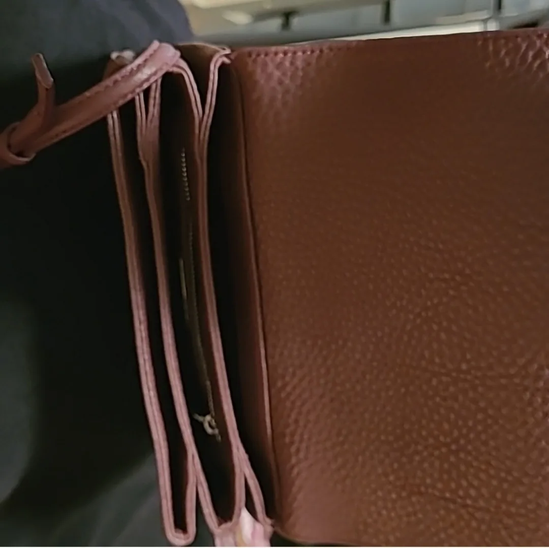 AUXILIARY Brown Leather Crossbody Bag image indicator(8)