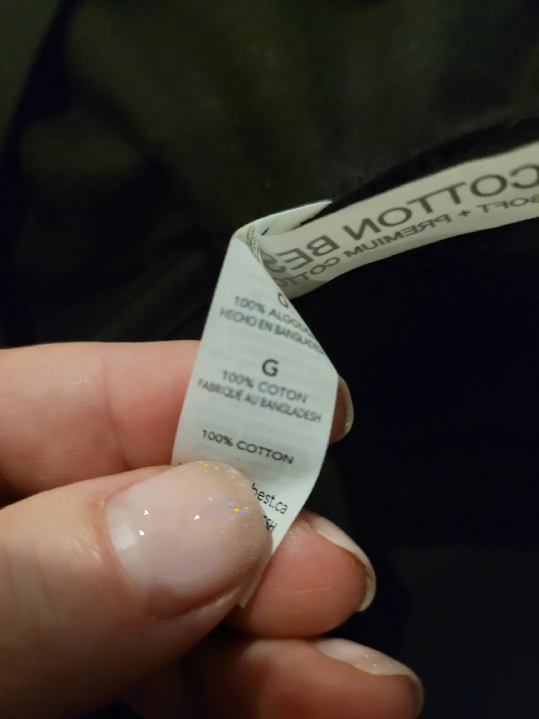 Cotton Best Black T-Shirt - 50 & Fabulous - Size L image indicator(4)