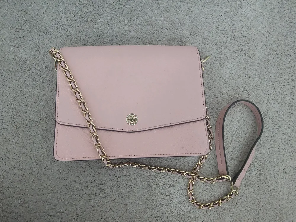 Authentic Tory Burch Crossbody Bag - Light Pink thumbnail
