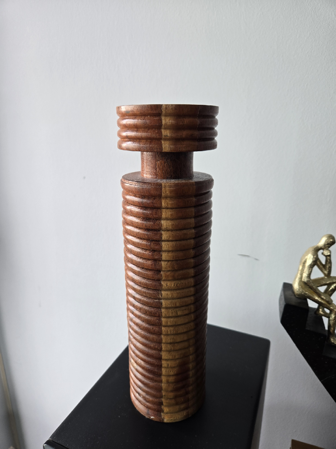 Wooden Candle Holder - 12 inches
