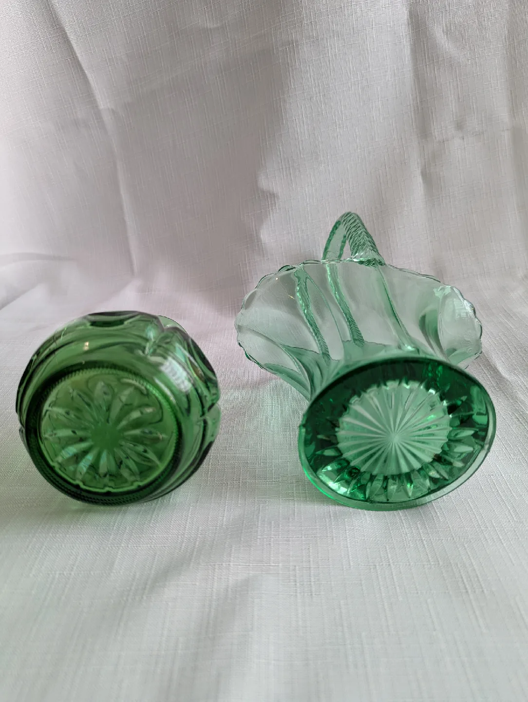 Wheaton & Westmoreland vintage green glass image indicator(5)