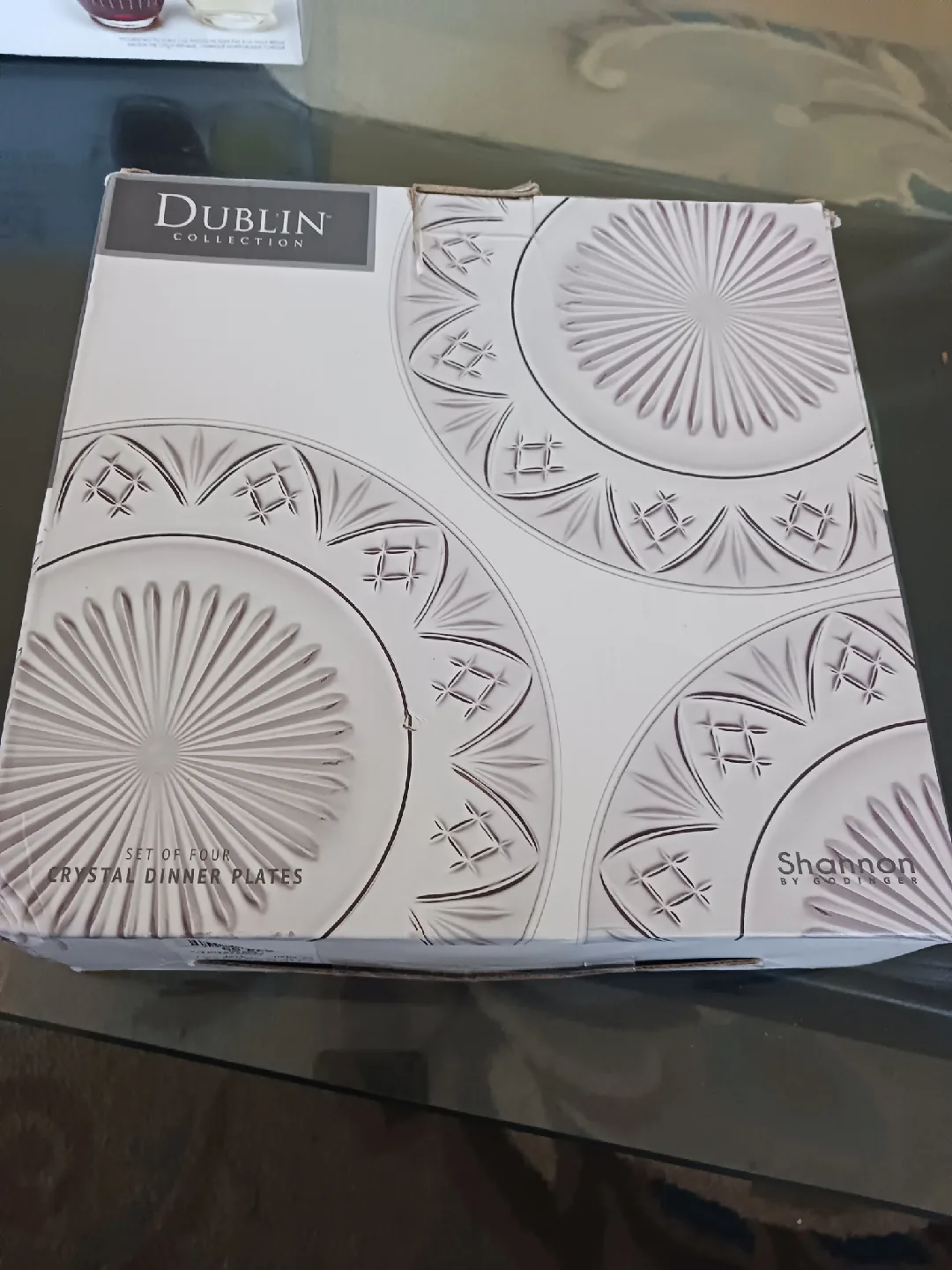 Dublin Collection Crystal Dinner Plates - Set of 4 image indicator(2)