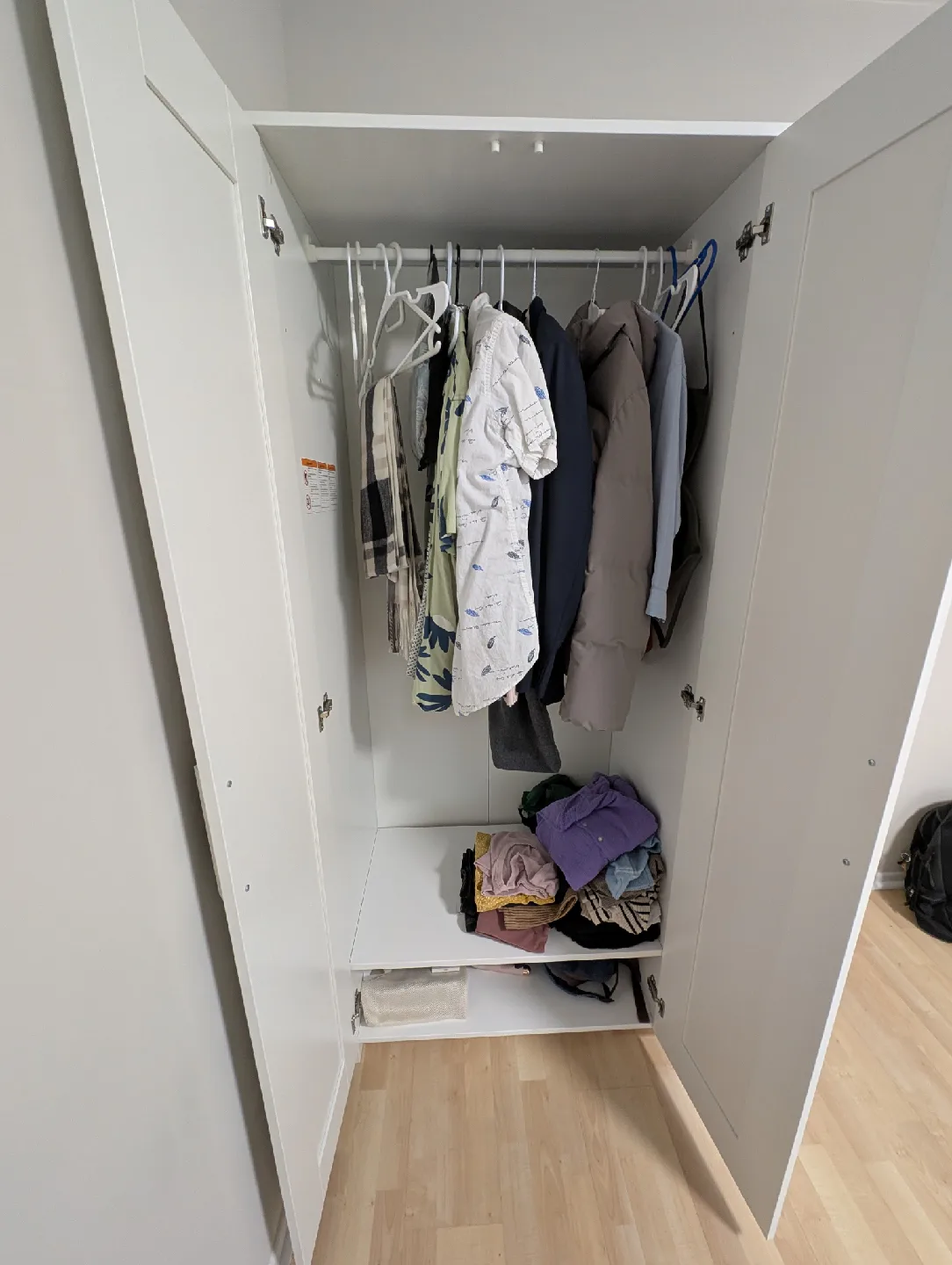 IKEA Brimnes 3 Door Wardrobe with Mirror Door image indicator(3)