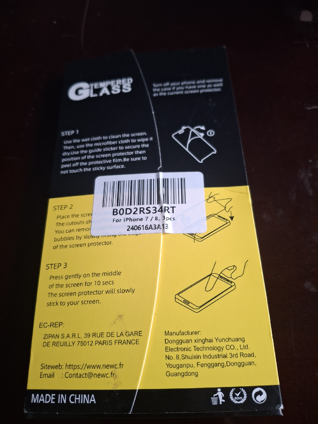 NEW Tempered Glass Screen Protectors (X3) - iPhone 7/8 - photo 3