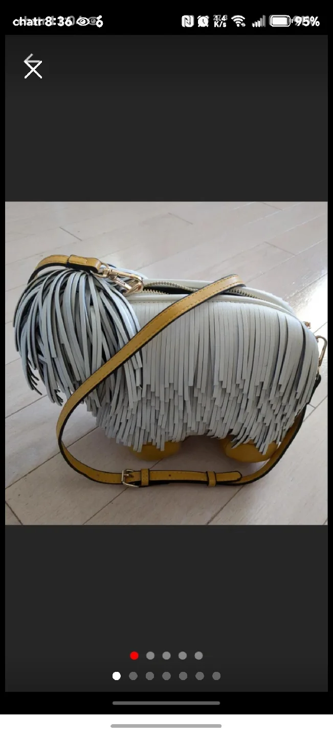 White Dog Purse Bag image indicator(3)