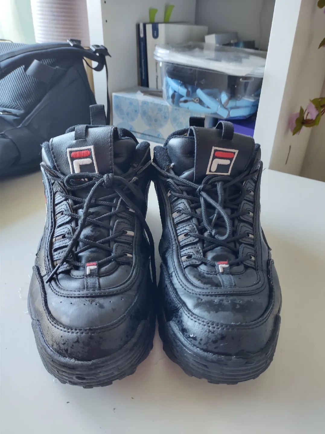 Fila Disruptor II Black Sneakers - Size 10.5 thumbnail
