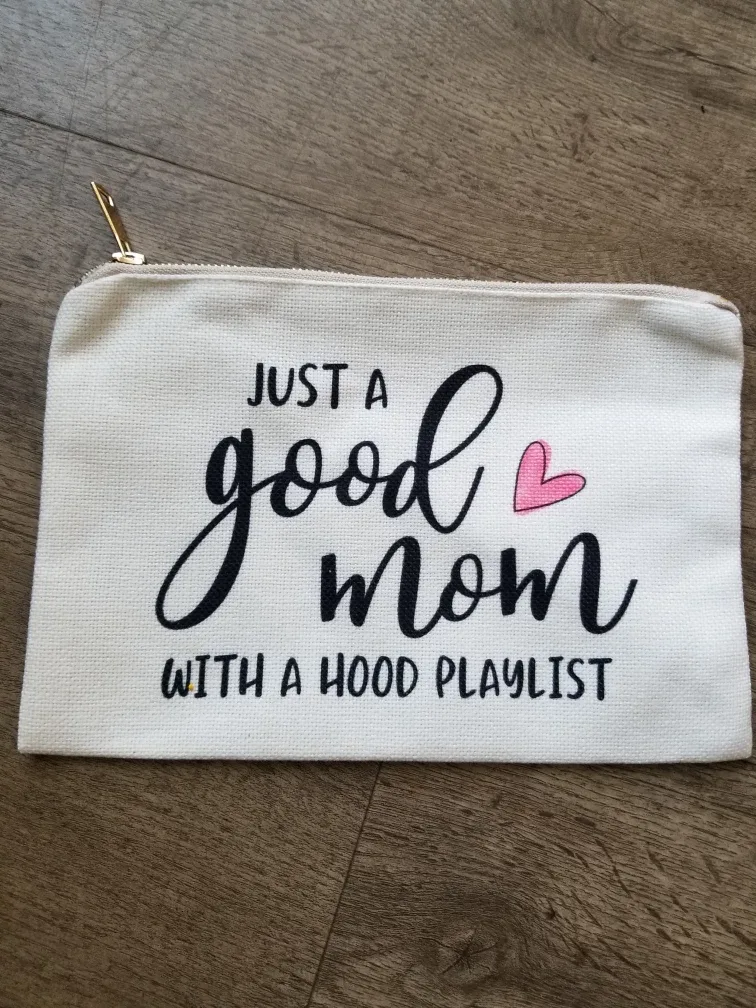 "Good Mom" Zippered Pouch thumbnail
