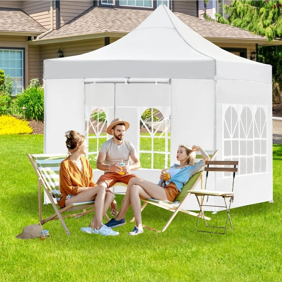 10ft x 10ft White Canopy Tent image indicator(2)