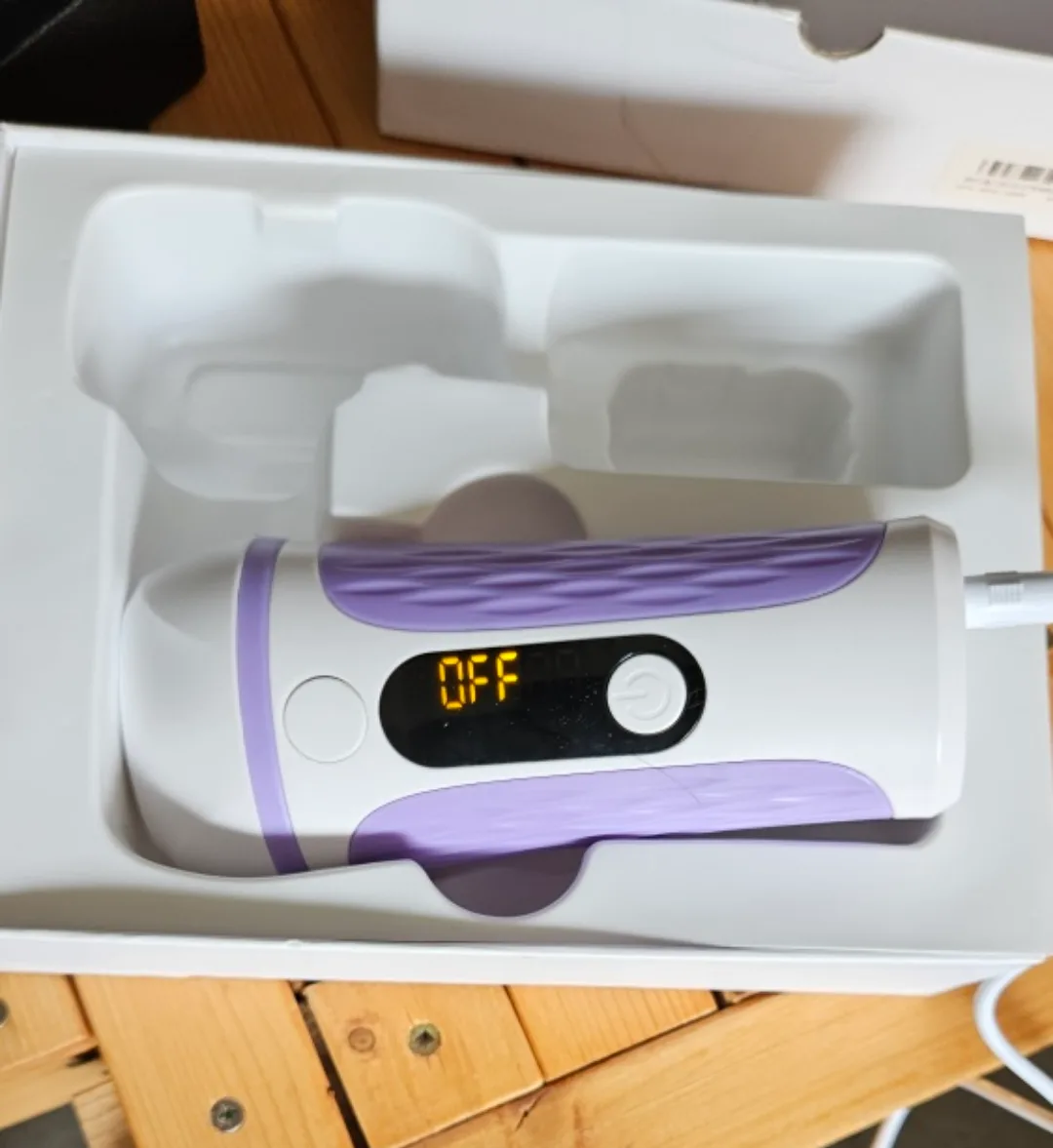 IPL Hair Removal Device - Purple & White thumbnail