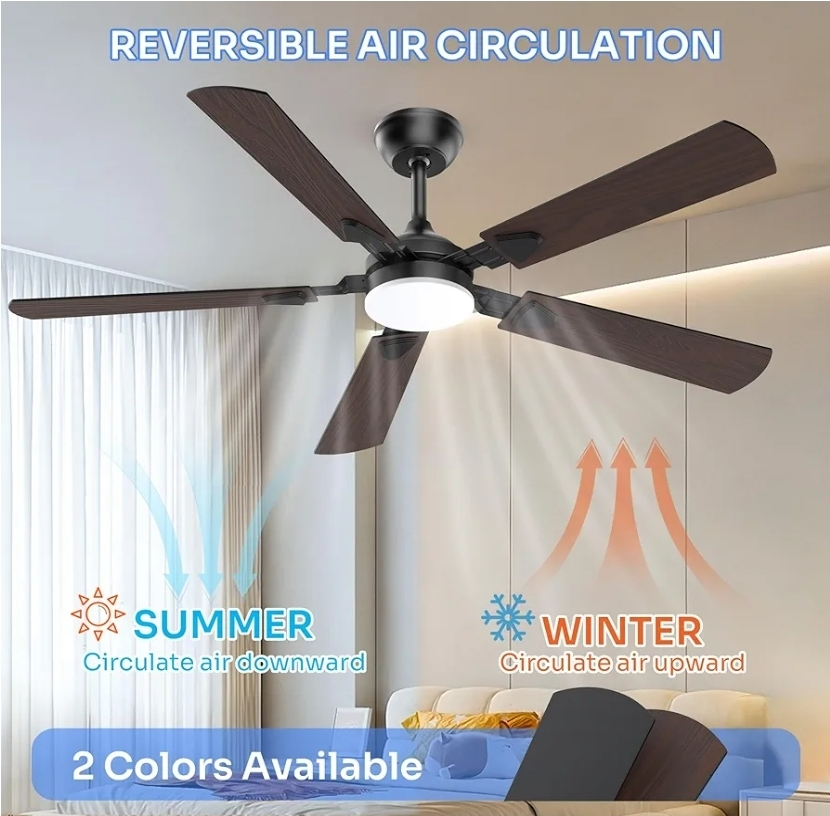 56-Inch Ceiling Fan with Light, Model NO:SY58 - photo 2