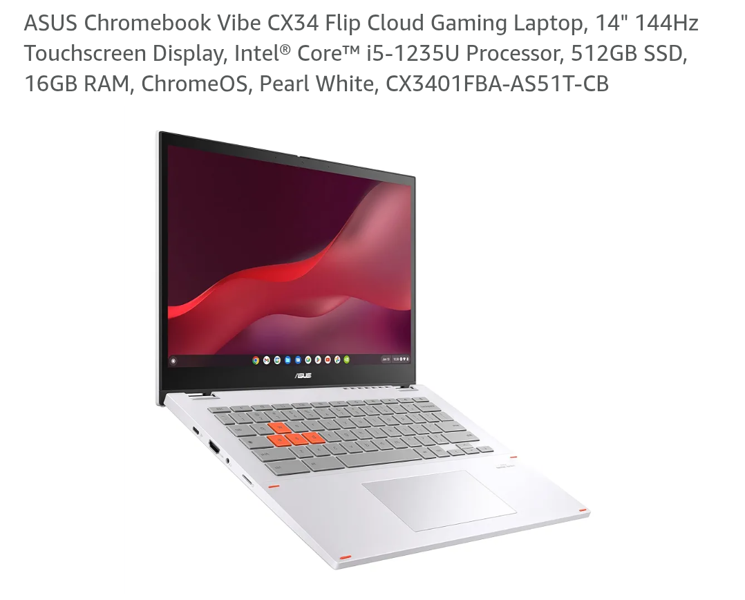ASUS Chromebook Vibe CX34 Flip - Like New! - photo 2