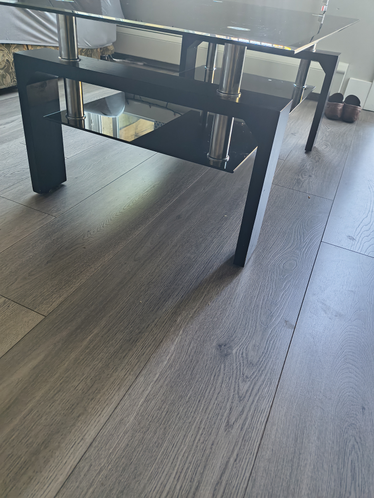 Black Glass Top Coffee Table - photo 2