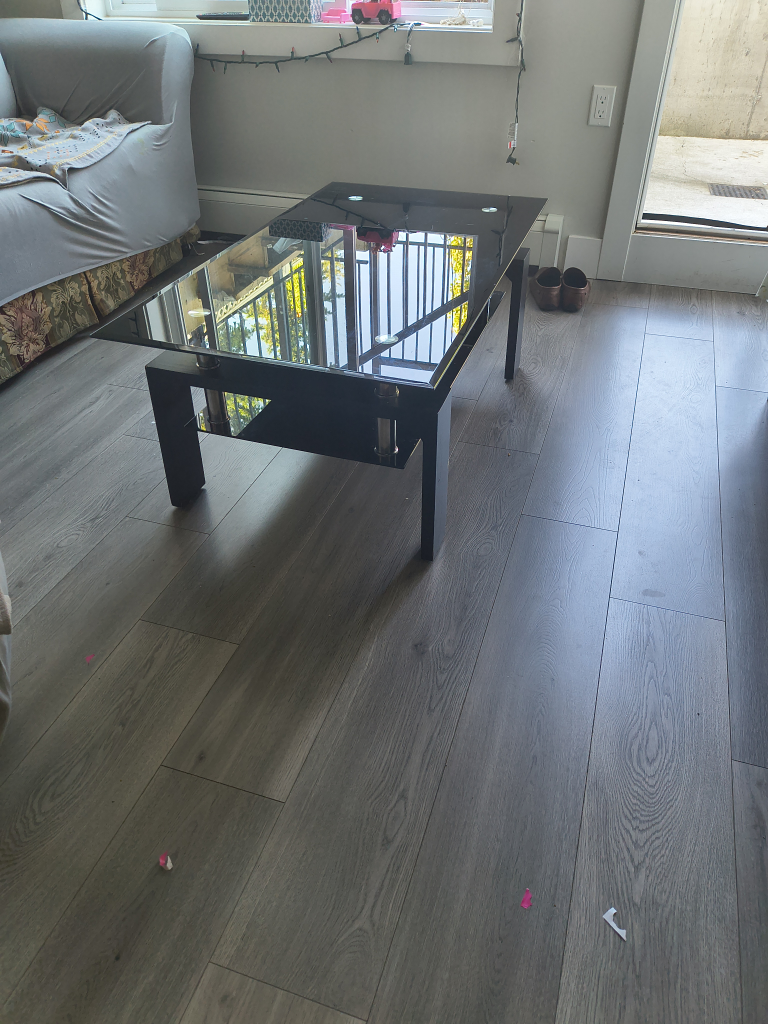 Black Glass Top Coffee Table - photo 4