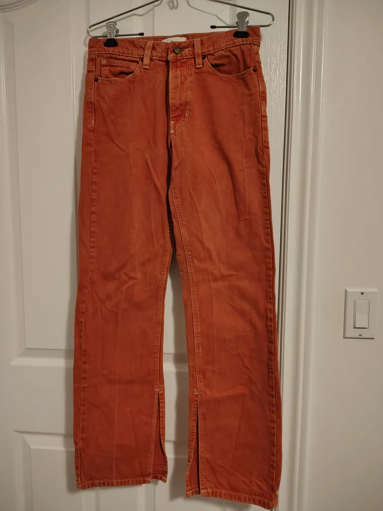 Urban Outfitters Orange Slit Jeans image indicator(4)