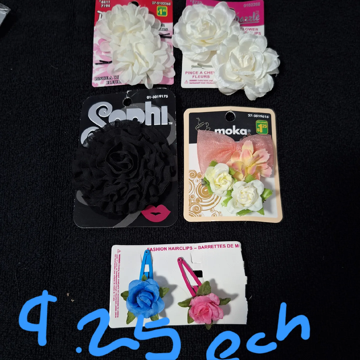 Assorted Hair Clips - Dazzle, Sophi, Belle Pastel & More image indicator(5)