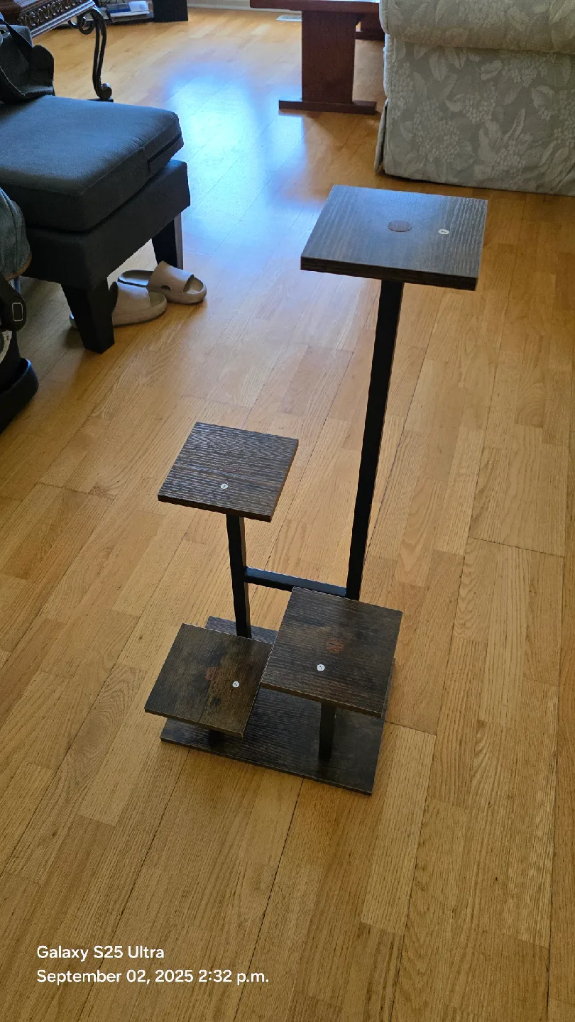 Brown Wooden Plant Stand - 4 tier thumbnail