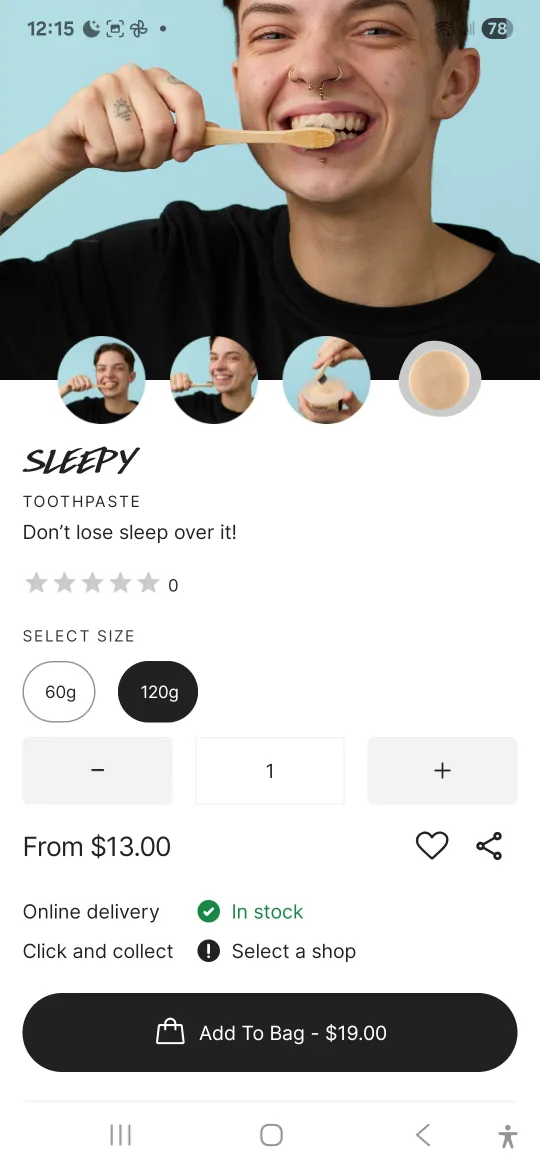 Lush Sleepy Toothpaste 120g thumbnail