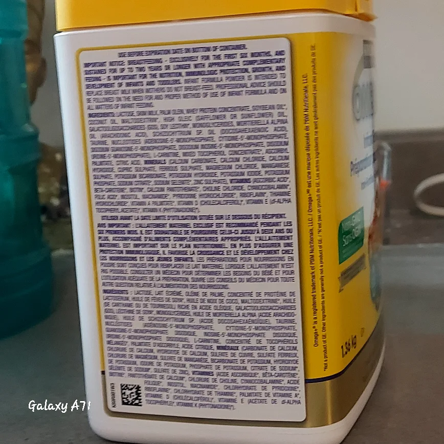 ***KIRKLAND OMEGA+ INFANT FORMULA 1.36KGS*** thumbnail
