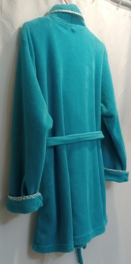 Skye Sleepwear Teal Bath Robe (M/L) - photo 2