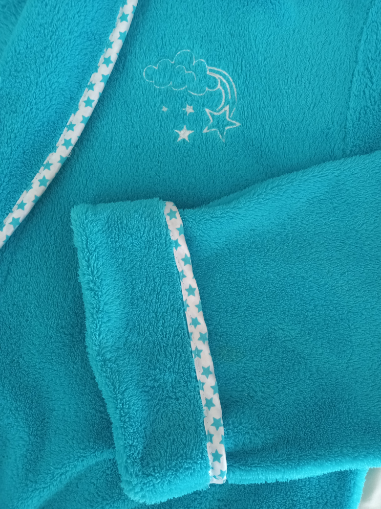 Skye Sleepwear Teal Bath Robe (M/L) - photo 3