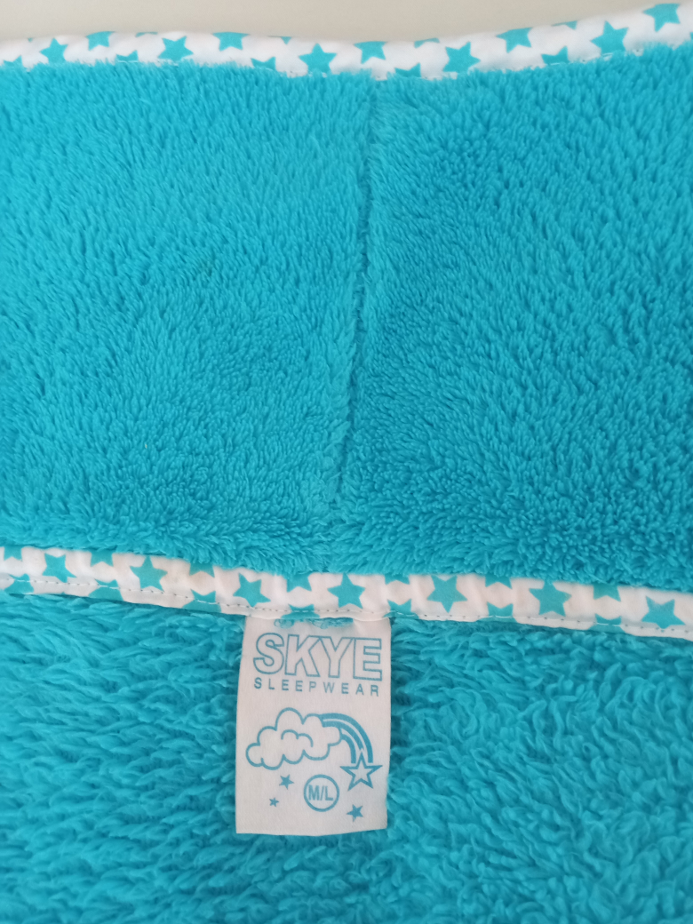 Skye Sleepwear Teal Bath Robe (M/L) - photo 4