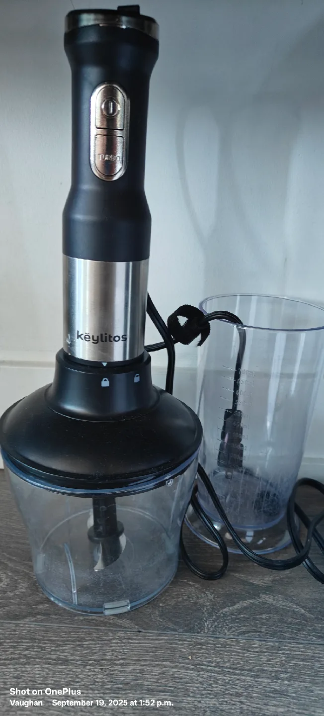 Keylitos Immersion Blender with Chopper Attachment thumbnail