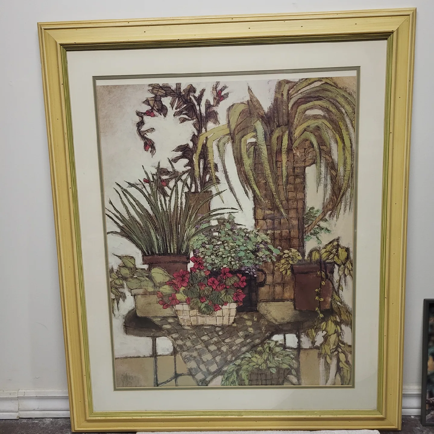 Framed Floral Print Wall Art 36 x 30 in thumbnail