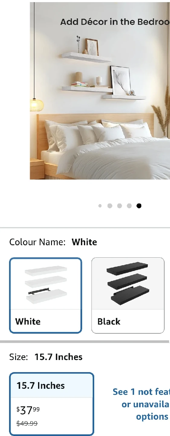 White Floating Shelves ( Brand New) - photo 5