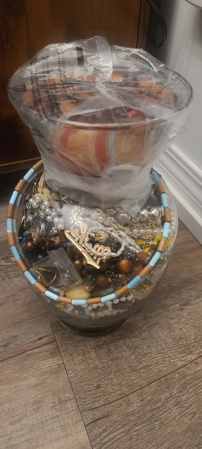 Jar of Assorted Jewellery