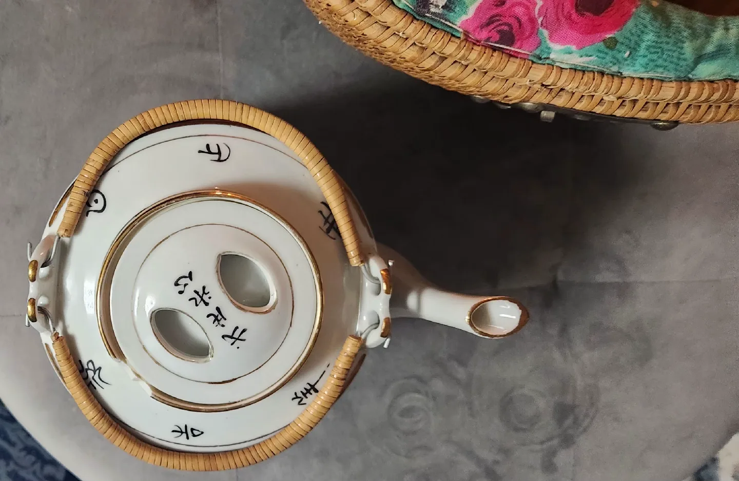 Vintage Asian Style Tea Pot Set image indicator(5)