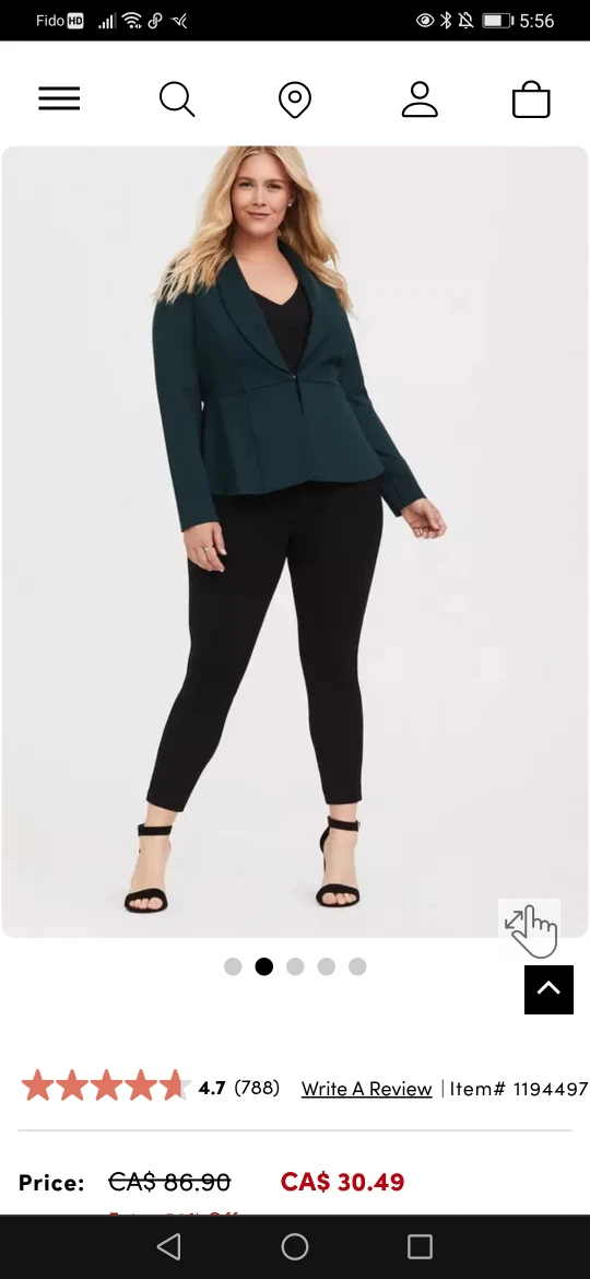 torrid large blazer