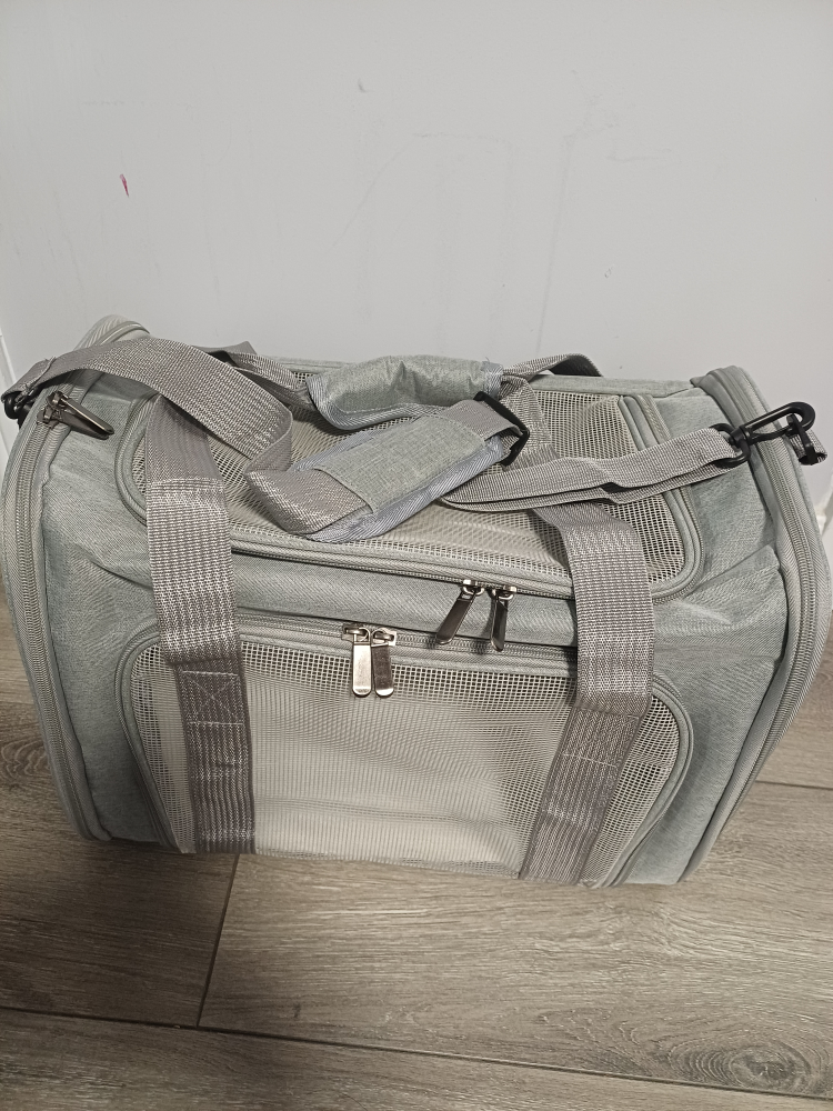 Grey Pet Carrier - 17x11x11 inches - photo 2