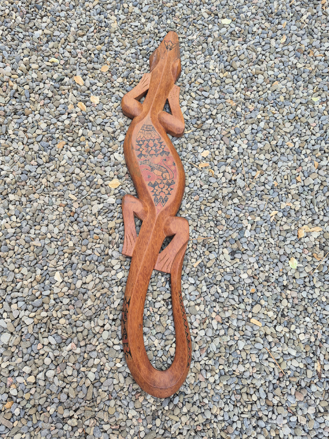 Wooden Carved Lizard